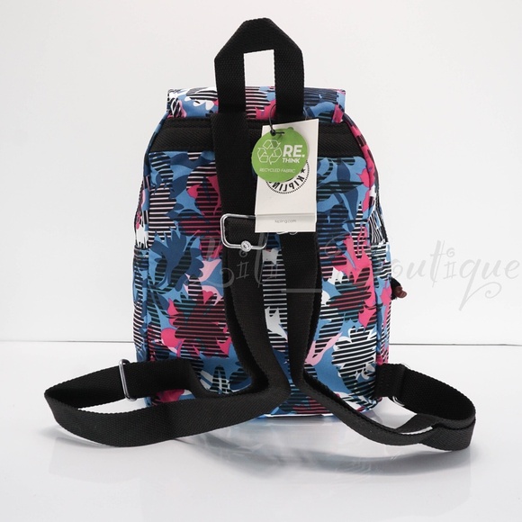 NWT Kipling KI2420 Ezra Small Backpack Travel Bag Polyester Brilliant Blossoms main image 3